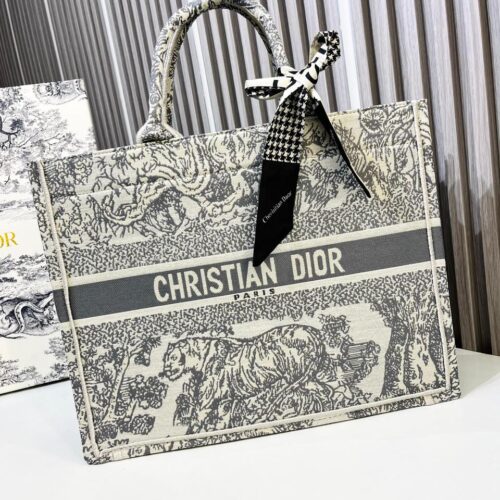 WhatsApp Image 2026-02-02 at 4.50.32 PM Christian Dior Grey Tiger Tote (With Box)