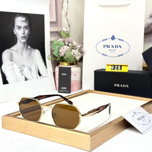 WhatsApp Image 2026-02-11 at 6.00.29 PM Prada Hexagonal Brown Unisex Sunglass
