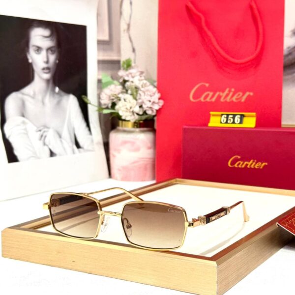 WhatsApp Image 2026-02-11 at 6.29.17 PM Cartier Rectangular Brown Sunglass For Men