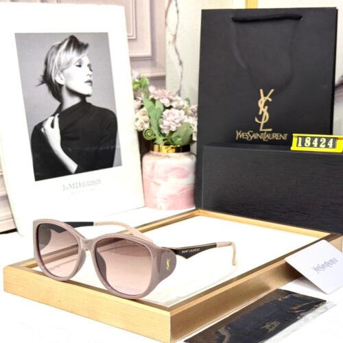 Ysl Cream Sunglass For Women