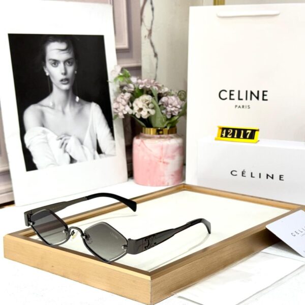 WhatsApp Image 2026-02-11 at 7.17.23 PM Celine Gunmetal Hexagon Sunglass For Women