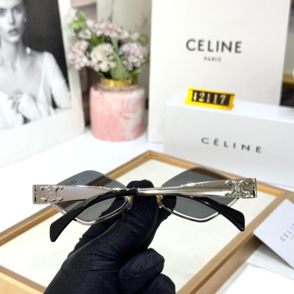 Celine Silver Hexagon Sunglass For Women