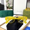 Gucci Yellow Cat-Eye Optical Eyeglasses for Women