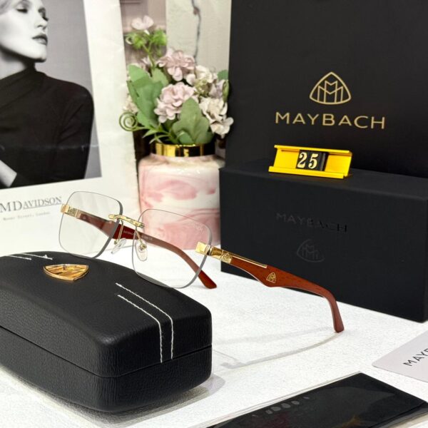 Maybach Red Frameless Optical Eyeglasses for Men
