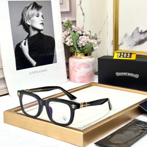 Chromeheart Black Gold Optical Unisex Eyeglasses