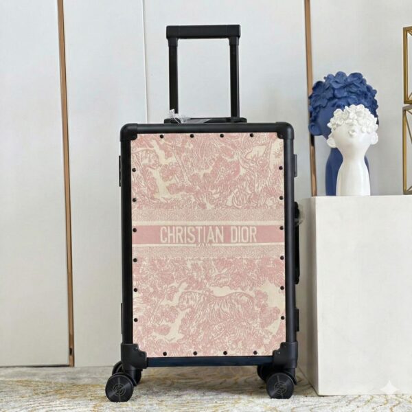 Dior Tiger Pink Color 20 Inch Cabin Trolley Bag