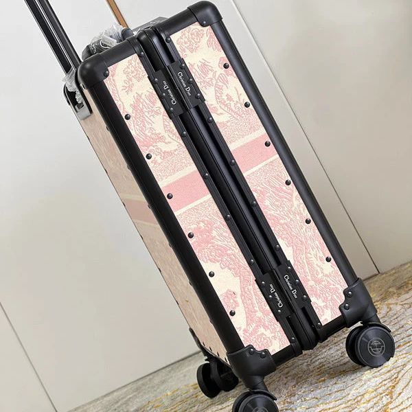Dior Tiger Pink Color 20 Inch Cabin Trolley Bag