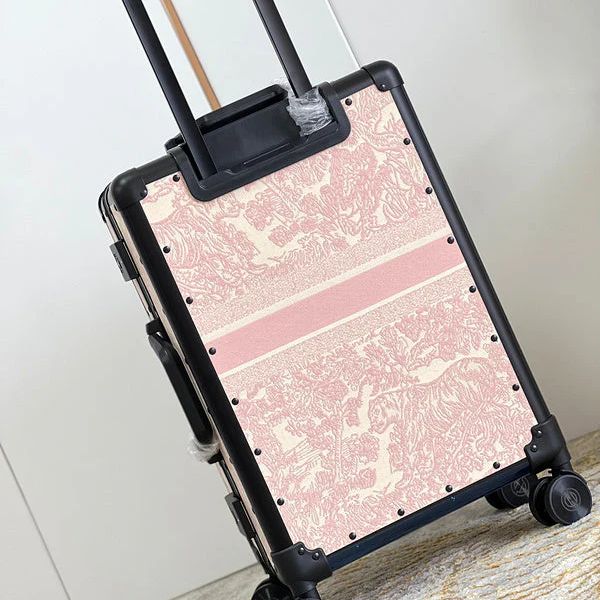 Dior Tiger Pink Color 20 Inch Cabin Trolley Bag