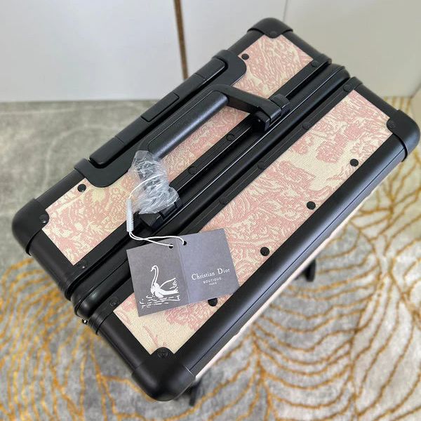 Dior Tiger Pink Color 20 Inch Cabin Trolley Bag