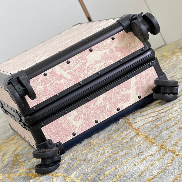 Dior Tiger Pink Color 20 Inch Cabin Trolley Bag