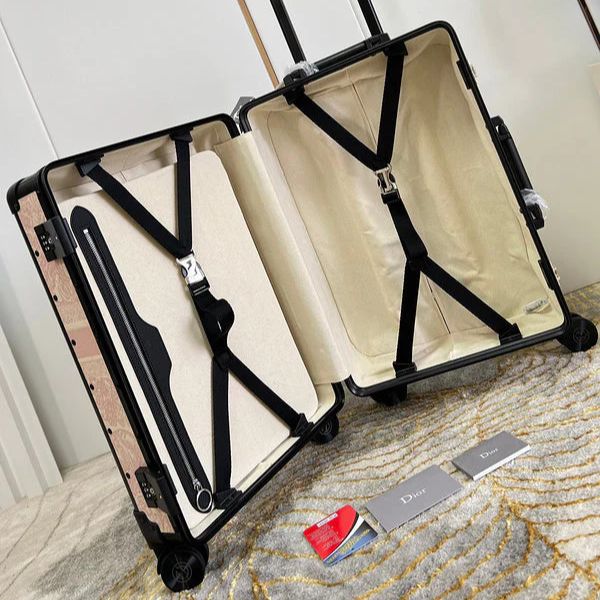 Dior Tiger Pink Color 20 Inch Cabin Trolley Bag