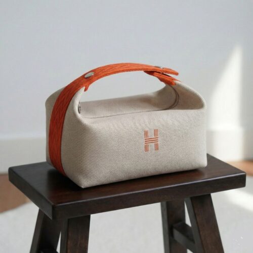 Hermes Bride A Brac Large Case Off White Color Hand Bag (With Box)