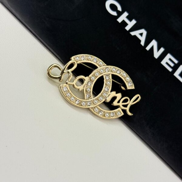 Chanel Embellished CC Brooch
