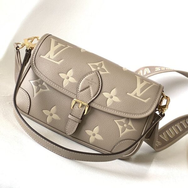 Louis Vuitton Diane Grey Shoulder Bag (With Box)