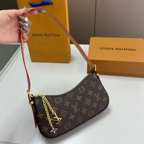 Louis Vuitton Pochette Bloom Shoulder Bag (With Box)