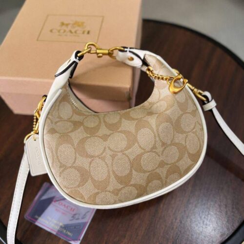 Coach Jonie Crossbody White Apricot Sling Bag (With Box)