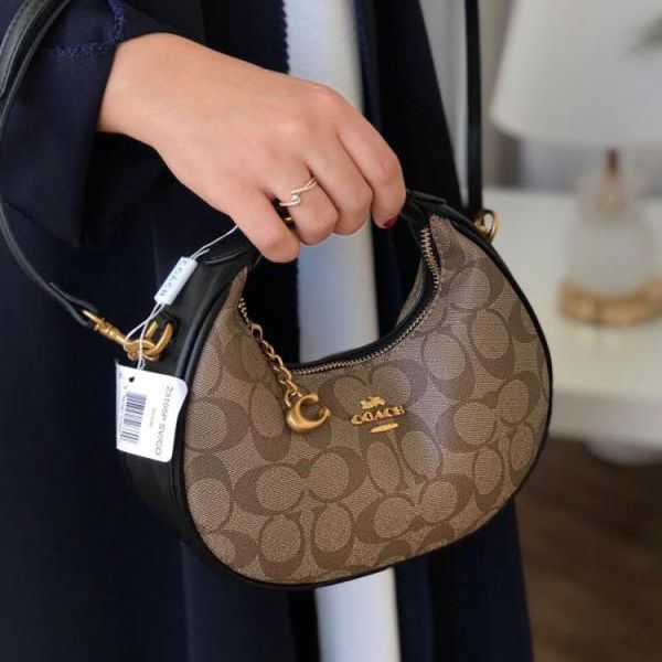 Coach Jonie Crossbody Apricot Black Sling Bag (With Box)