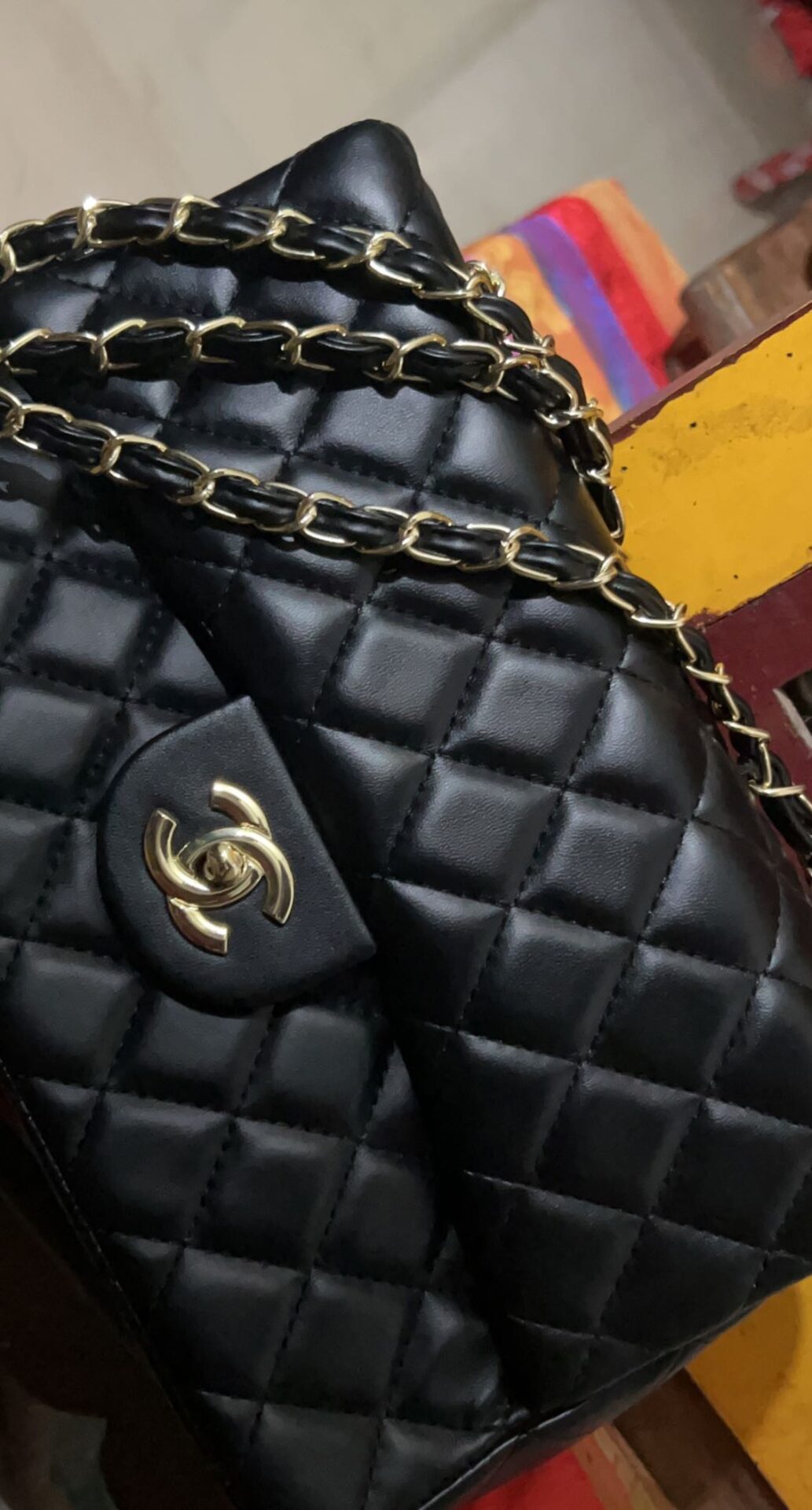 Chanel Jumbo Black Colour Sling Bag (With Box) photo review